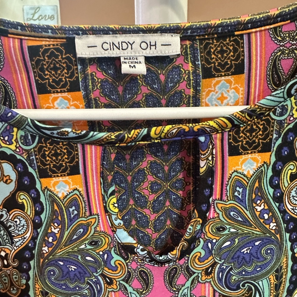 Cindy Oh Paisley Print Top